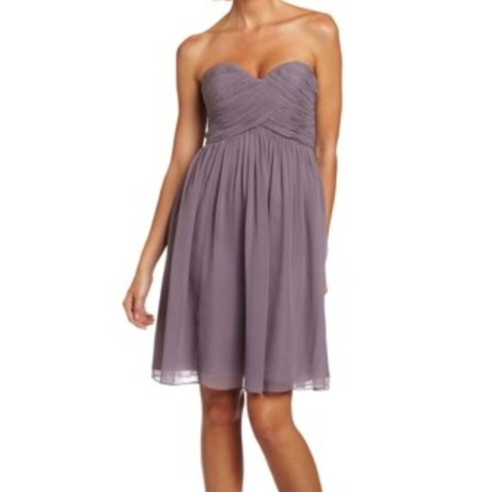 Donna Morgan satin tubetop dress women's size 6 (I5)